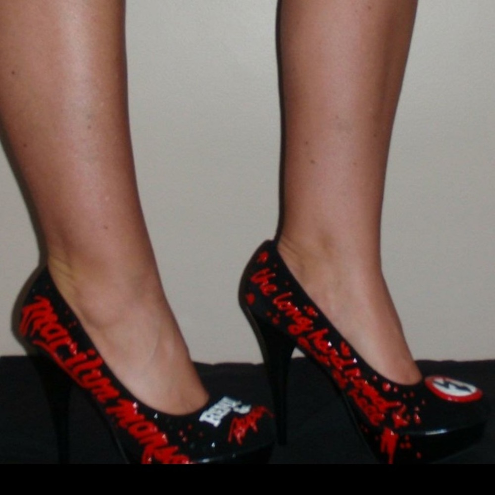 TOMMY TERRIFICS MARILYN MANSON CUSTOM HEELS✨ - Picture 4 of 6